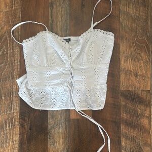 Wild Fable White Eyelet Camisole